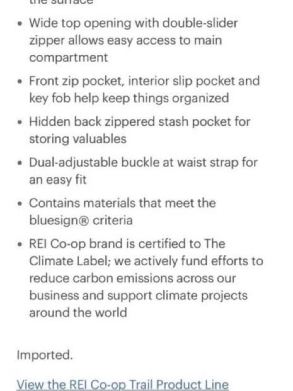 NWT REI Co-op Trail 2 Waist Pack (Each) - Picture 5 of 5